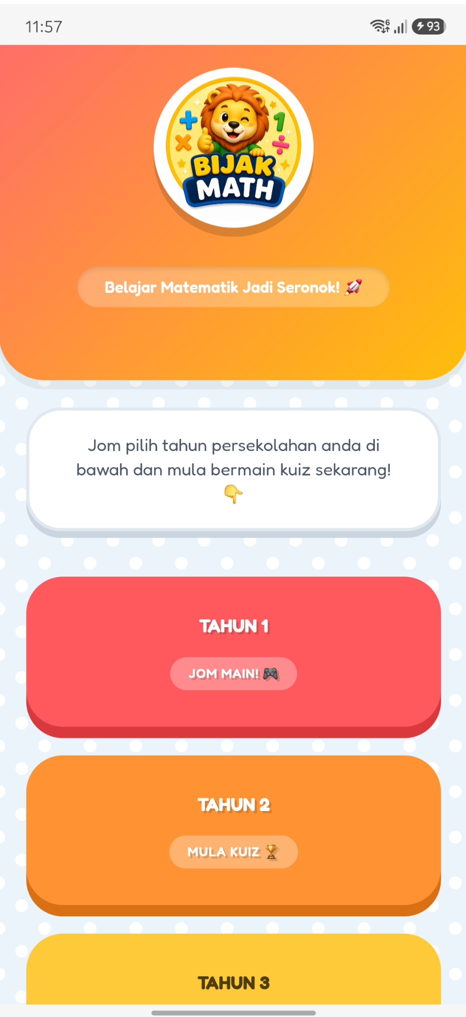 Pilihan Tahun Sekolah