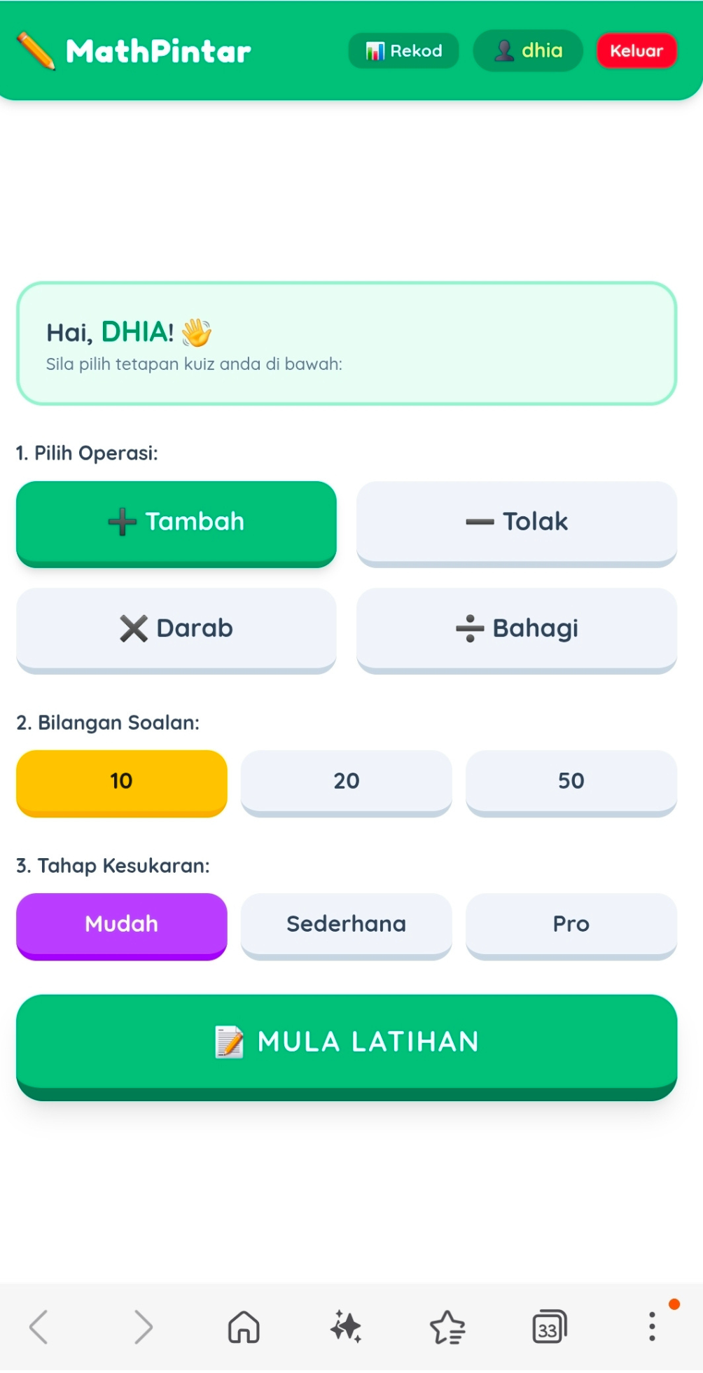Profil Pengguna Berasingan